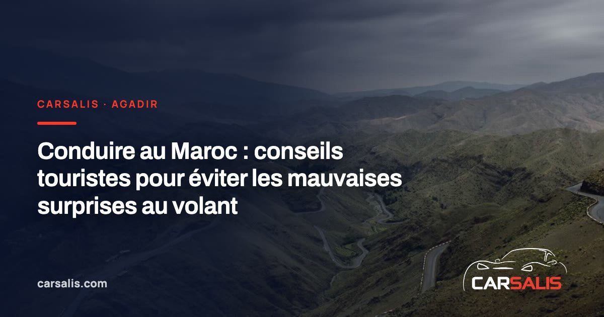 Route de montagne dans l'Atlas marocain