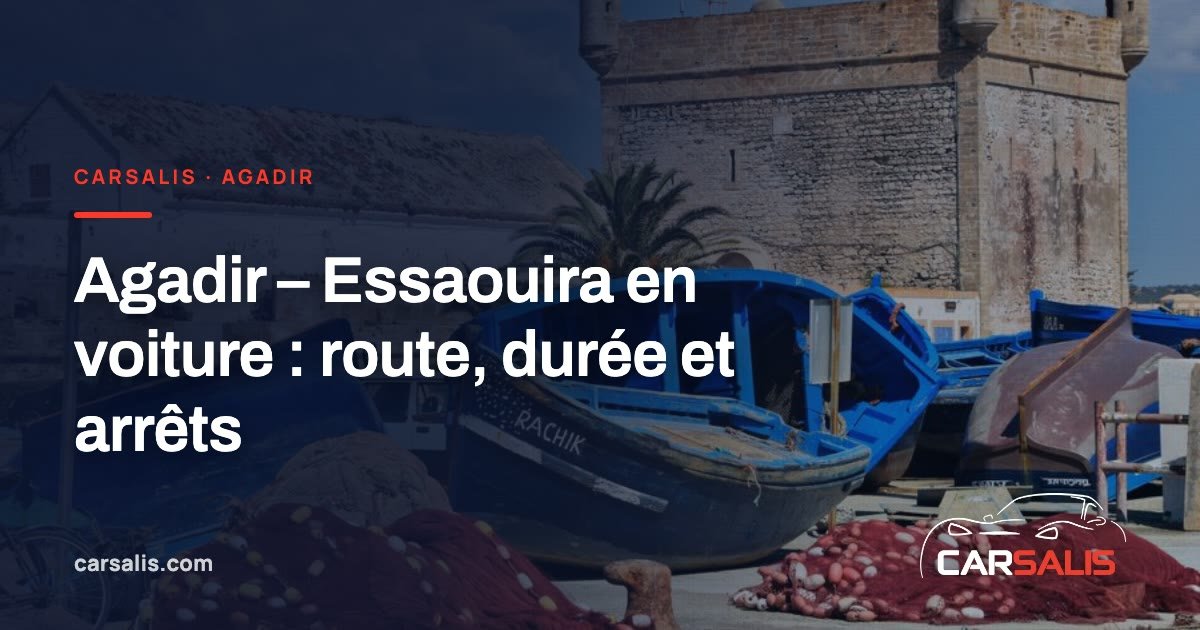 Route côtière N1 entre Agadir et Essaouira, falaises et océan