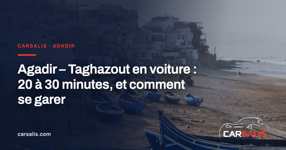 Route côtière N1 vers Taghazout, océan Atlantique et falaises