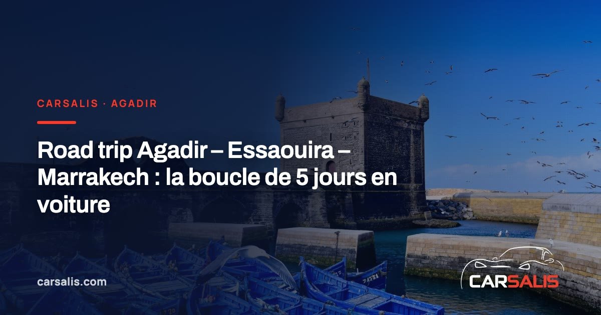 Remparts d'Essaouira face à l'océan Atlantique au coucher du soleil